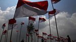 Ribuan Bendera Merah Putih Hiasi Poetoek Suko Mojokerto