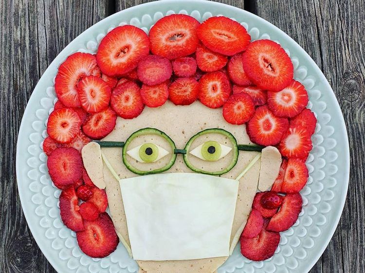 Vegan Kreatif Ini Sajikan Susunan Ragam Buah dan Sayur yang Menawan