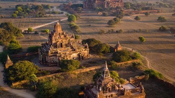Kota kuno Bagan di Myanmar. Foto: Johan Vandenhecke via Daily Mail