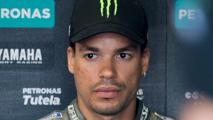 SPIELBERG, AUSTRIA - AUGUST 14: Franco Morbidelli of Italy and Petronas Yamaha SRT looks on in box during the MotoGP Of Austria - Free Practice at Red Bull Ring on August 14, 2020 in Spielberg, Austria. (Photo by Mirco Lazzari gp/Getty Images)