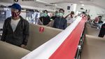 Kala Bendera Merah Putih Terpanjang di RI Berkibar