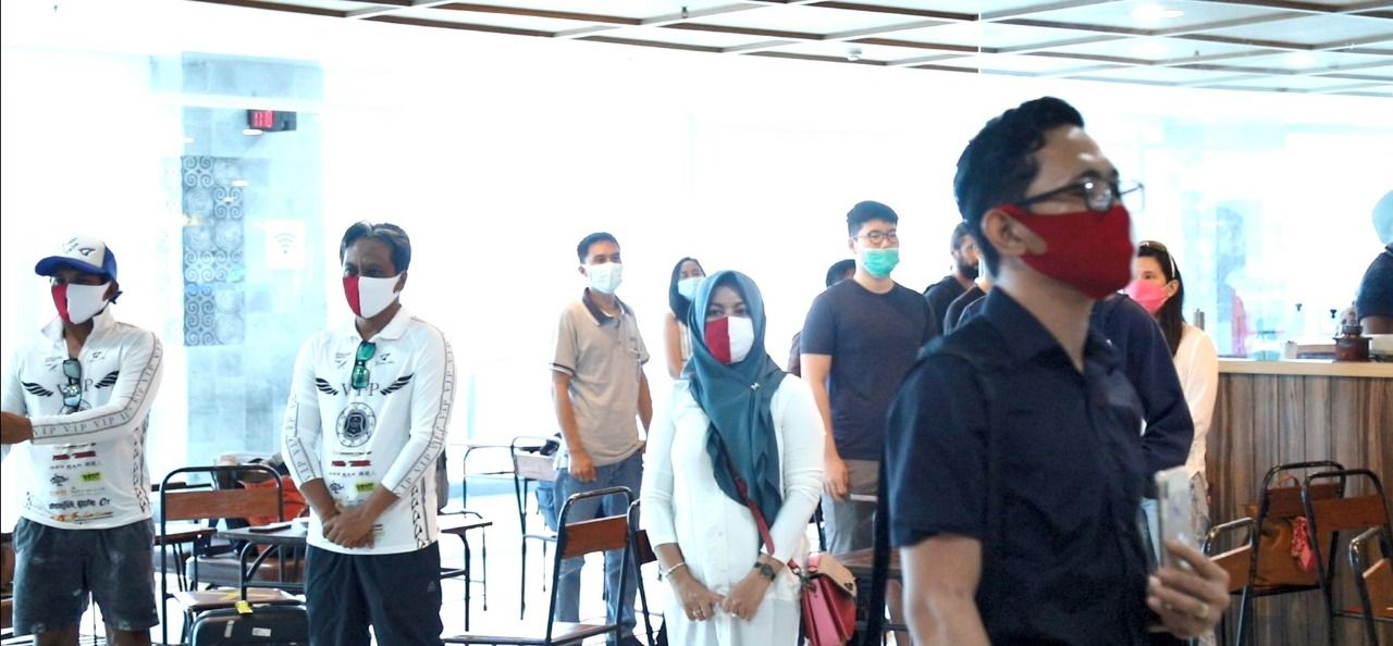 Khidmatnya Peringatan HUT RI di Bandara I Gusti Ngurah Rai