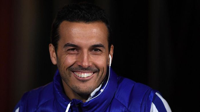Pedro Rodriguez HUDDERSFIELD, ENGLAND - DECEMBER 12: Pedro of Chelsea prior to the Premier League match between Huddersfield Town and Chelsea at John Smiths Stadium on December 12, 2017 in Huddersfield, England. (Photo by Laurence Griffiths/Getty Images)