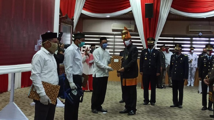 Penyerahan remisi napi di Aceh (Datuk Haris Molana-detikcom)