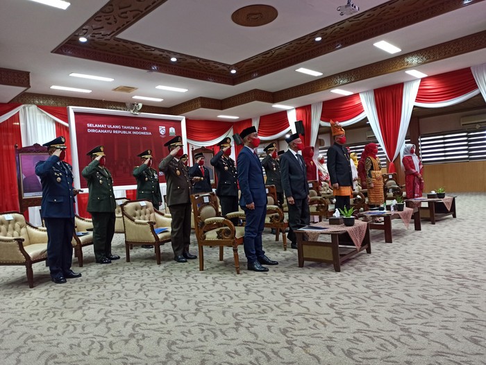 Peringatan HUT RI ke-75 di Aceh (Agus Setyadi-detikcom)