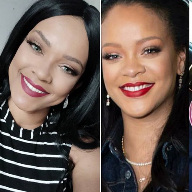 Priscila Beatrice dikenal sebagai impersonator Rihanna. Lewat Instagram, ia kerap memperlihatkan gayanya saat meniru pelantun lagu Umbrella itu. Foto: Instagram/@priscila.beatrice
