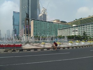 Long Weekend, Begini Lengangnya Lalu Lintas di Bundaran HI Pagi Ini