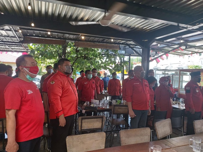 Suasana di salah satu kafe di Pekanbaru saat detik-detik proklamasi (Chaidir-detikcom)