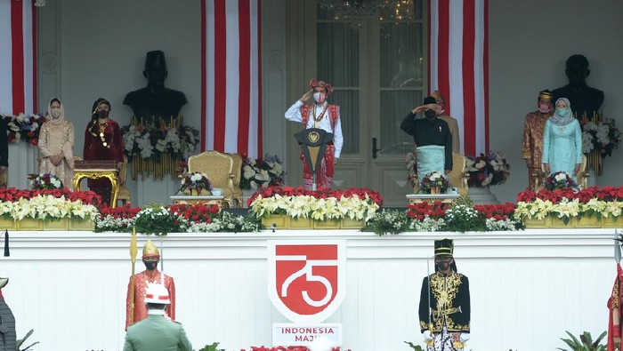 Upacara Peringatan HUT Ke-75 RI di Istana