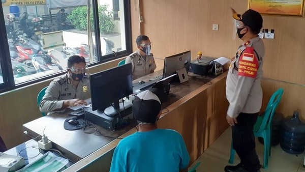 Begini Cara Polsek Bekasi Utara Tekan COVID-19