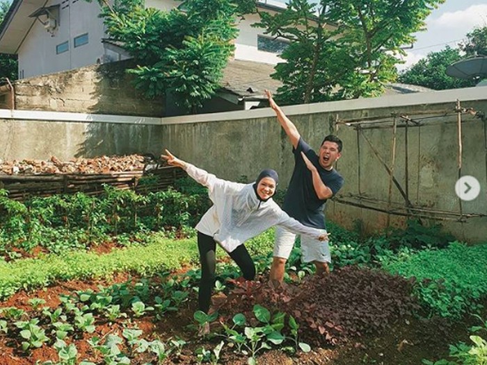 Cerita Haykal Kamil dan Istri Garap Kebun di Kompleks yang Kini Produktif
