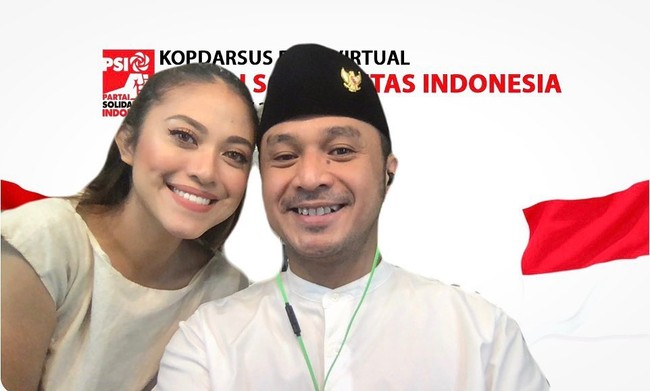 Inilah wanita cantik yang telah mendampingi Giring sejak 16 Juli 2010 itu. Dalam unggahan di Instagram baru-baru ini, Cynthia menuliskan kalimat dukungan untuk sang suami yang menyiratkan bahwa Giring akan melaju dalam Pilpres 2024.  Foto: Instagram