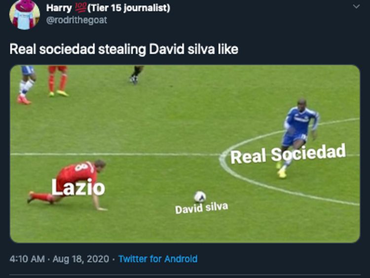 Meme Lazio Ditinggal David Silva Saat Lagi Ngarep-ngarepnya