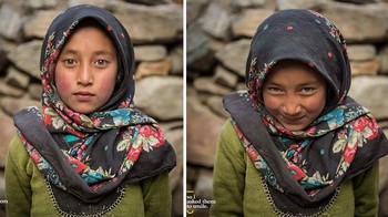 Dari hasil jepretnya kita bisa melihat sang objek sebelum dan setelah dari ekspresi biasa dan tersenyum. Foto: instagram/soiaskedthemtosmile