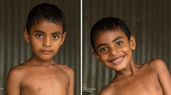 Segera setelah itu orang asing itu tersenyum saat difoto, Jay melihat sebuah perubahan. Foto: instagram/soiaskedthemtosmile