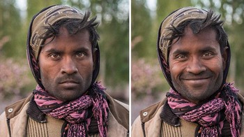 Saat itu ia melihat seorang pria yang tengah berjalan dan ingin memotretnya. Namun ekspresi wajah pria yang ditemuinya itu terlihat mengintimidasi, alhasil Jay urung memotretnya. Foto: instagram/soiaskedthemtosmile