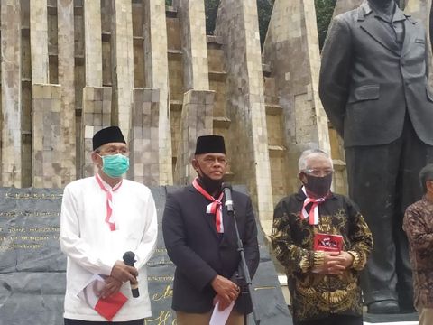 Gatot Nurmantyo menghadiri deklarasi Koalisi Aksi Menyelamatkan Indonesia (KAMI), di Tugu Proklamasi, Jakarta, Selasa (18/8/2020).