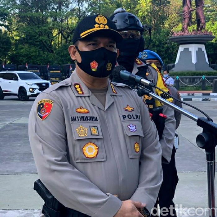Kapolresta Solo Kombes Ade Safri Simanjuntak, Lapangan Manahan, Solo, Selasa (18/8/2020).