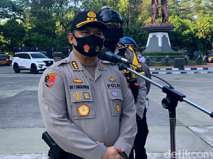 Kapolresta Solo Kombes Ade Safri Simanjuntak, Lapangan Manahan, Solo, Selasa (18/8/2020).