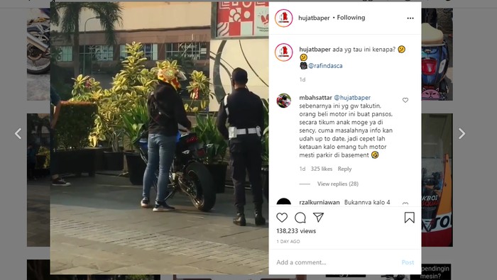 Pengguna Ninja ZX-25R diusir dari parkiran moge di lobby mall