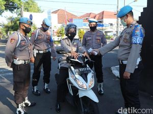 Sederet Hukuman Bagi Polisi Kota Kediri yang Tak Pakai Masker