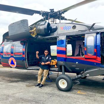 Salah Satu Helikopter yang Disewa BNPB untuk Penanganan Bencana di Tanah Air