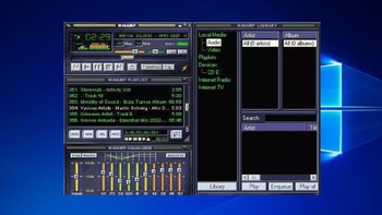 Penikmat musik digital generasi awal pasti tidak asing dengan WinAmp. Mungkin ini adalah aplikasi pemutar musik yang paling melegenda di komputer. Serunya, pengguna juga bisa mengganti tampilan WinAmp dengan berbagai skin yang tersedia. Foto: Internet