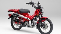 Motor bebek termahal di Indonesia, Honda CT125 mencuri perhatian saat digunakan Ariel Noah mudik ke Bandung. Foto: Dok. Astra Honda Motor