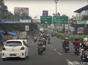 Video Penampakan Lalu Lintas Menuju Puncak Saat One Way Dicabut