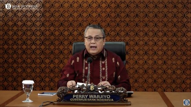 Live Streaming Pengumuman Hasil Rapat Dewan Gubernur Bulanan BI Agustus 2020 Cakupan Triwulanan.(Dok: Tangkapan layar Bank Indonesia)