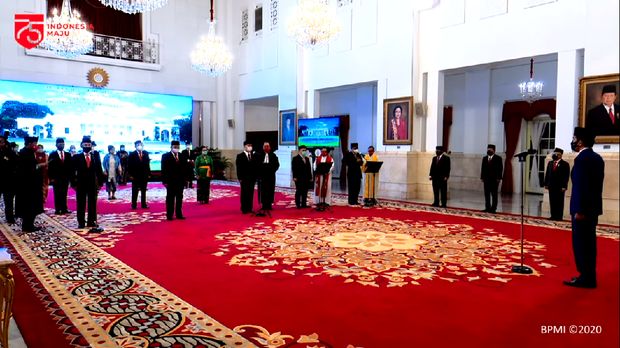 Pelantikan Konsil Kedokteran Indonesia (KKI) 2019-2024 (Tangkapan layar YouTube Sekretariat Presiden)