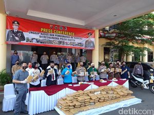 Polisi Gagalkan Penyelundupan Ganja 144 Kg Lewat Jalur Tol Merak