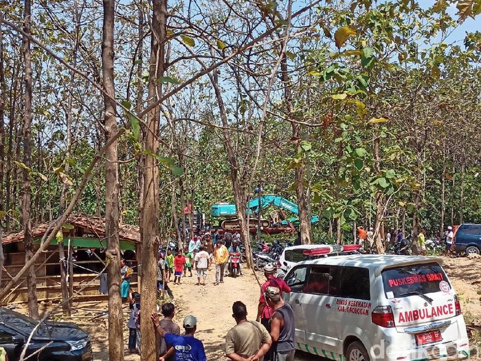 Tambang longsor di Grobogan, Rabu (19/8/2020).