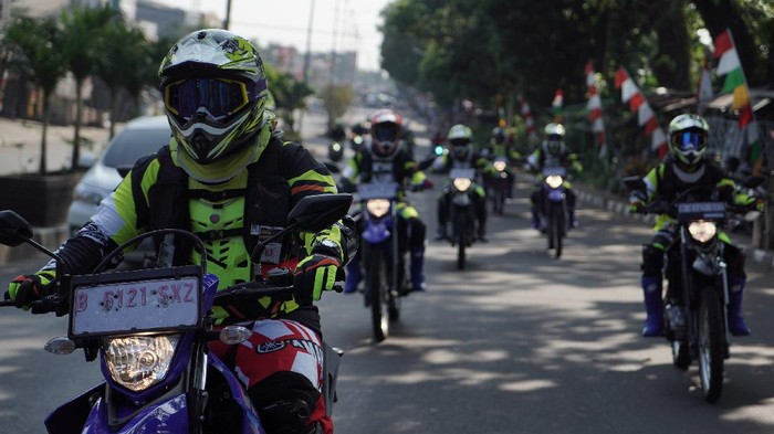 Yamaha WR155R saat melibas di jalur off road Hambalang