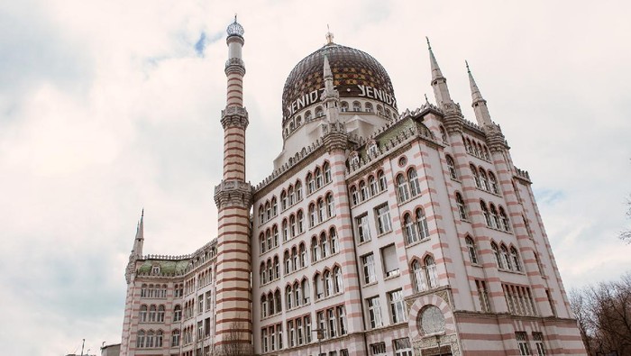 Eks pabrik rokok di Dresden, Jerman.