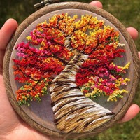 Melalui keterampiran menyulam dan kegemaran akan alam, seniman asal Inggris ini membuat hasil karya sulam tangan yang sangat menakjubkan.