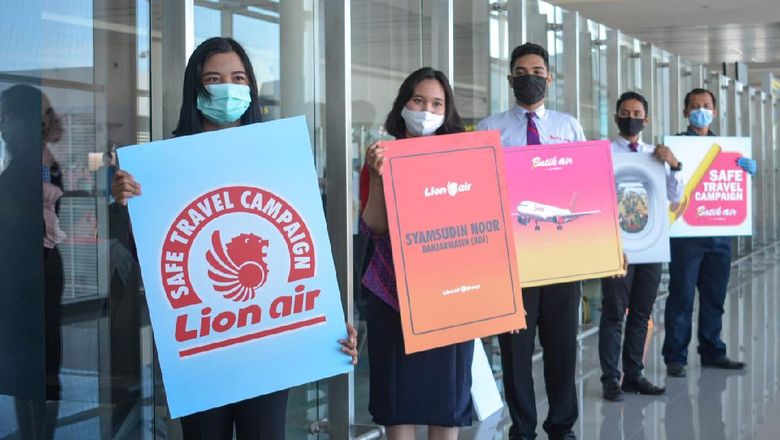 Kampanye safe travel Lion Group di Kalimantan.