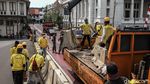 Pemasangan Barrier Beton di Kawasan Kota Tua