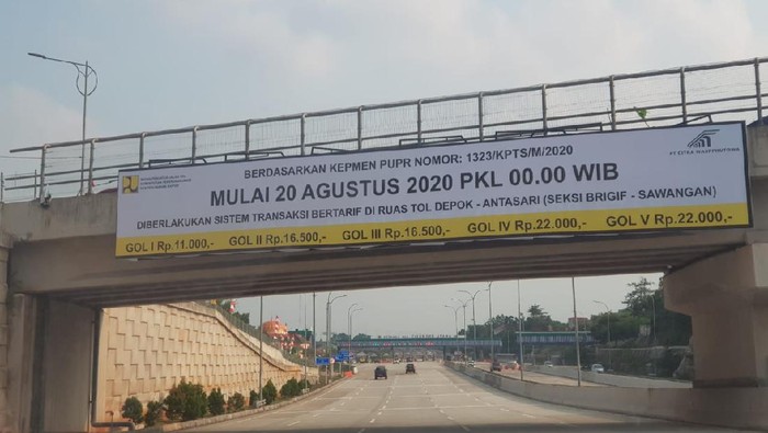 Tol Desari Brigif-Sawangan Mulai Berbayar