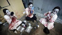 Rumah hantu berkonsep drive-in tersebut berada di kawasan Tokyo, Jepang.