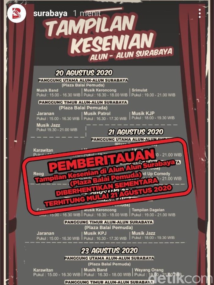 acara seni di alun-alun suroboyo dikritik netizen