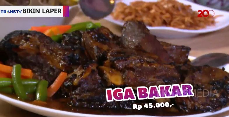 Iga Bakar Saus BBQ yang Juicy