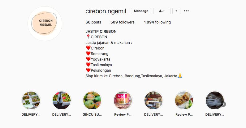 Jastip makanan: Oleh-oleh khas Cirebon