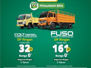 Beli Truk Mitsubishi di Tokopedia, Promo Bunga 0% & DP Rp 32 Jutaan