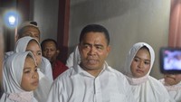 Syukuran hari ini bertepatan juga dengan anak-anaknya yang khatam Alquran.