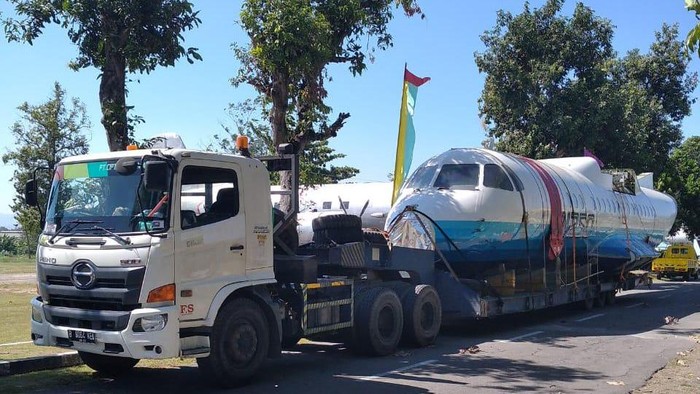 Pesawat N250 Gatotkaca sampai di Yogyakarta. (Dok TNI AU)