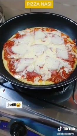 Resep pizza nasi