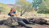 Wah seru banget liburannya Salmafina dengan pacar bulenya. Foto: Instagram