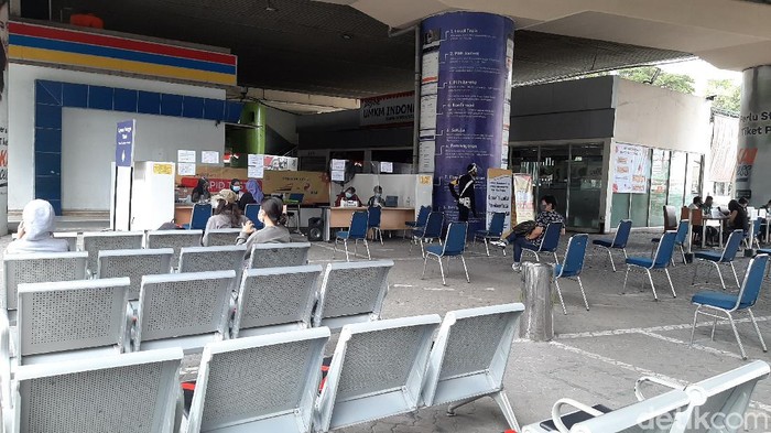 Suasana Stasiun Gambir pada 21 Agustus pagi