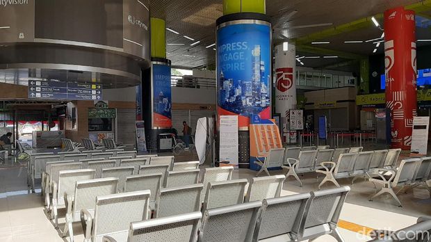 Suasana Stasiun Gambir pada 21 Agustus pagi